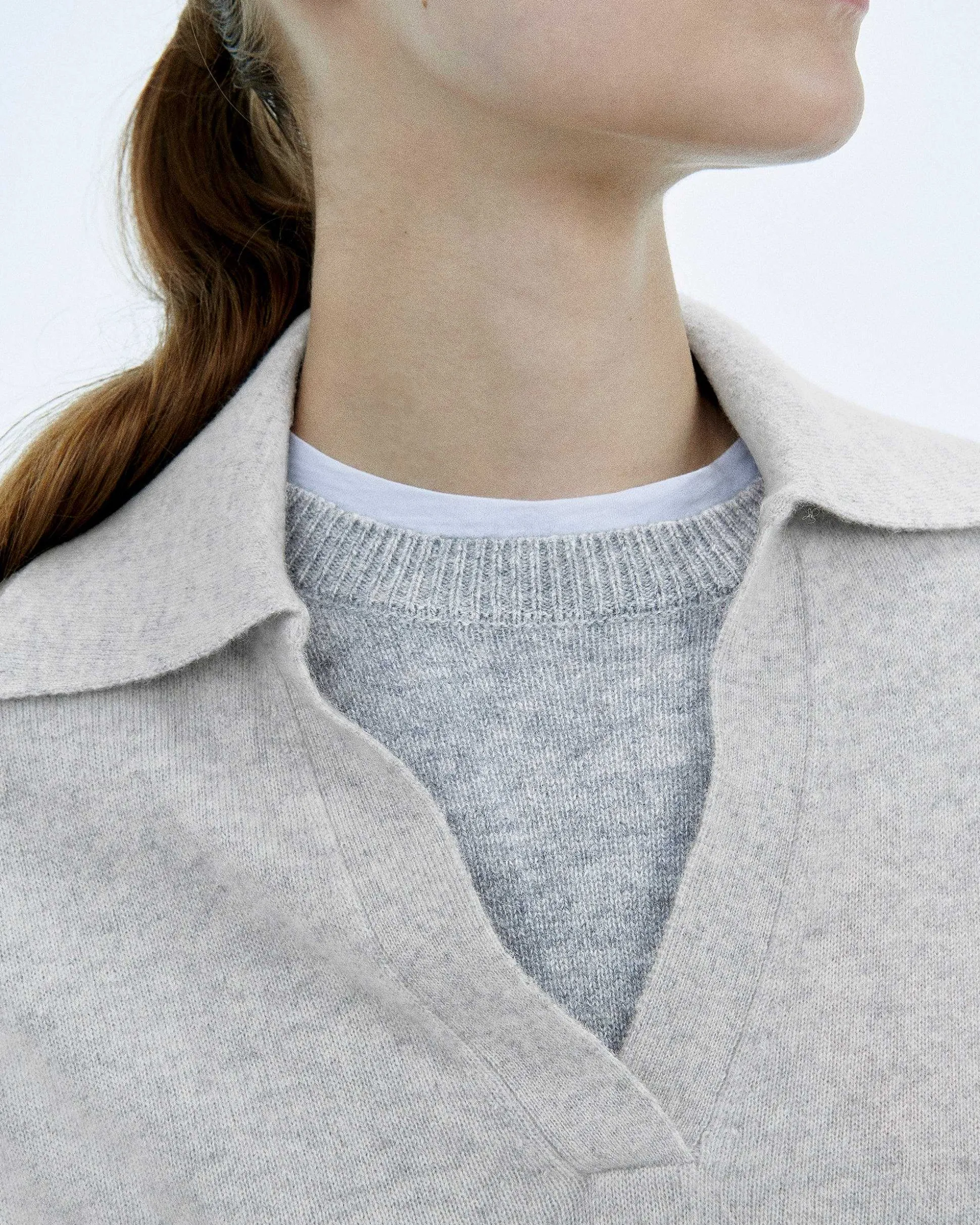 Pull Col Polo Basique