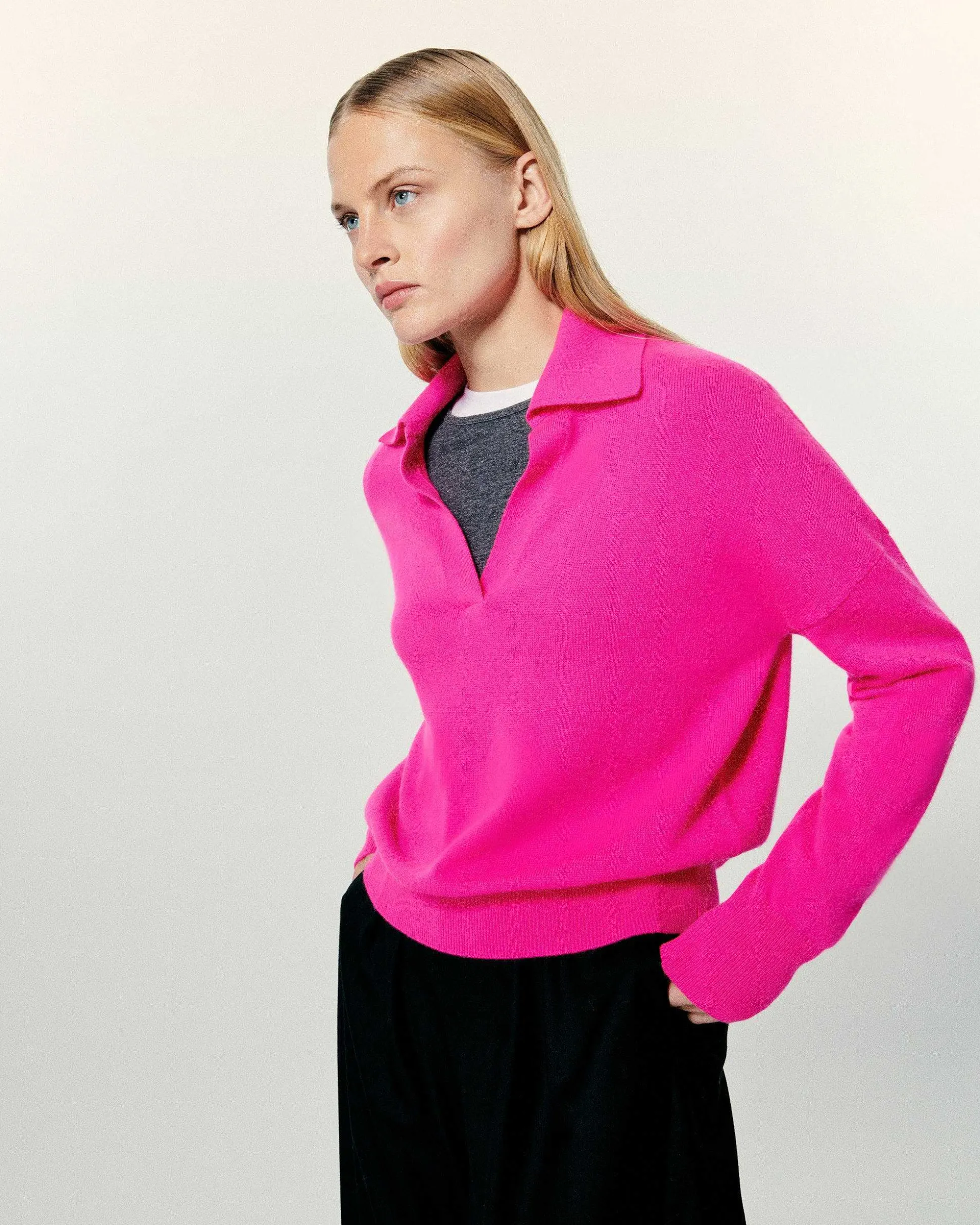 Pull Col Polo Basique