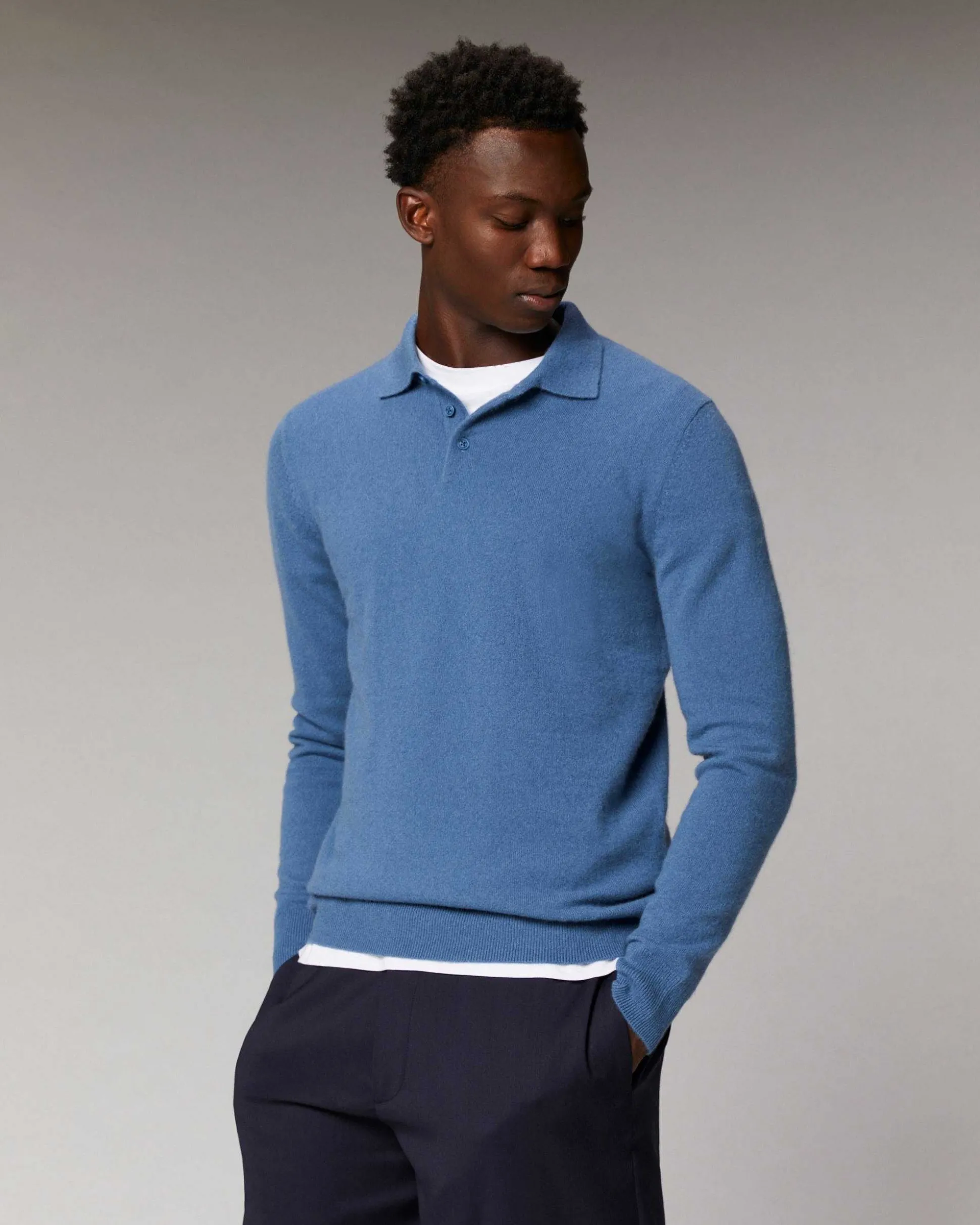 Pull Col Polo Basique