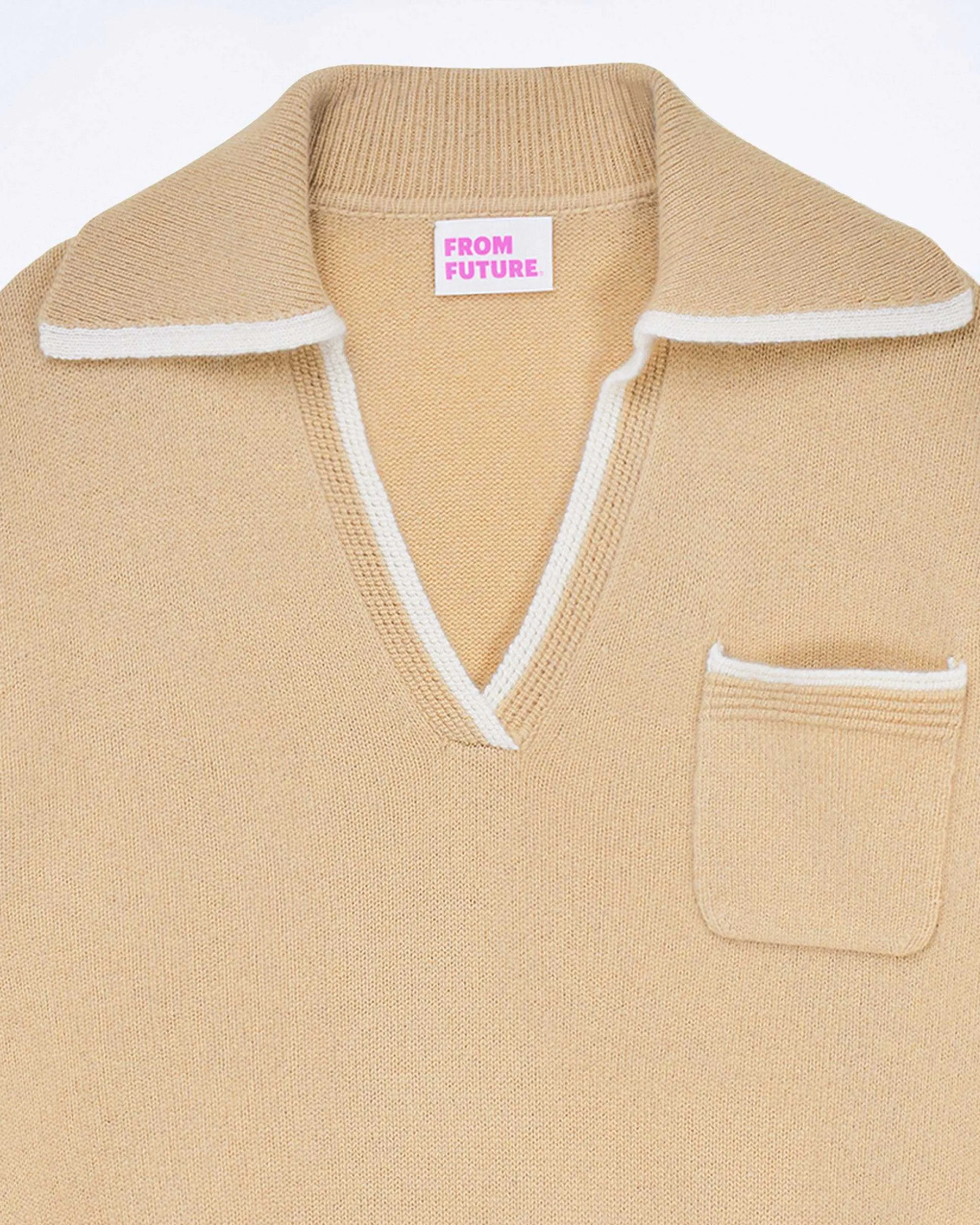 Pull Col Polo Bicolore