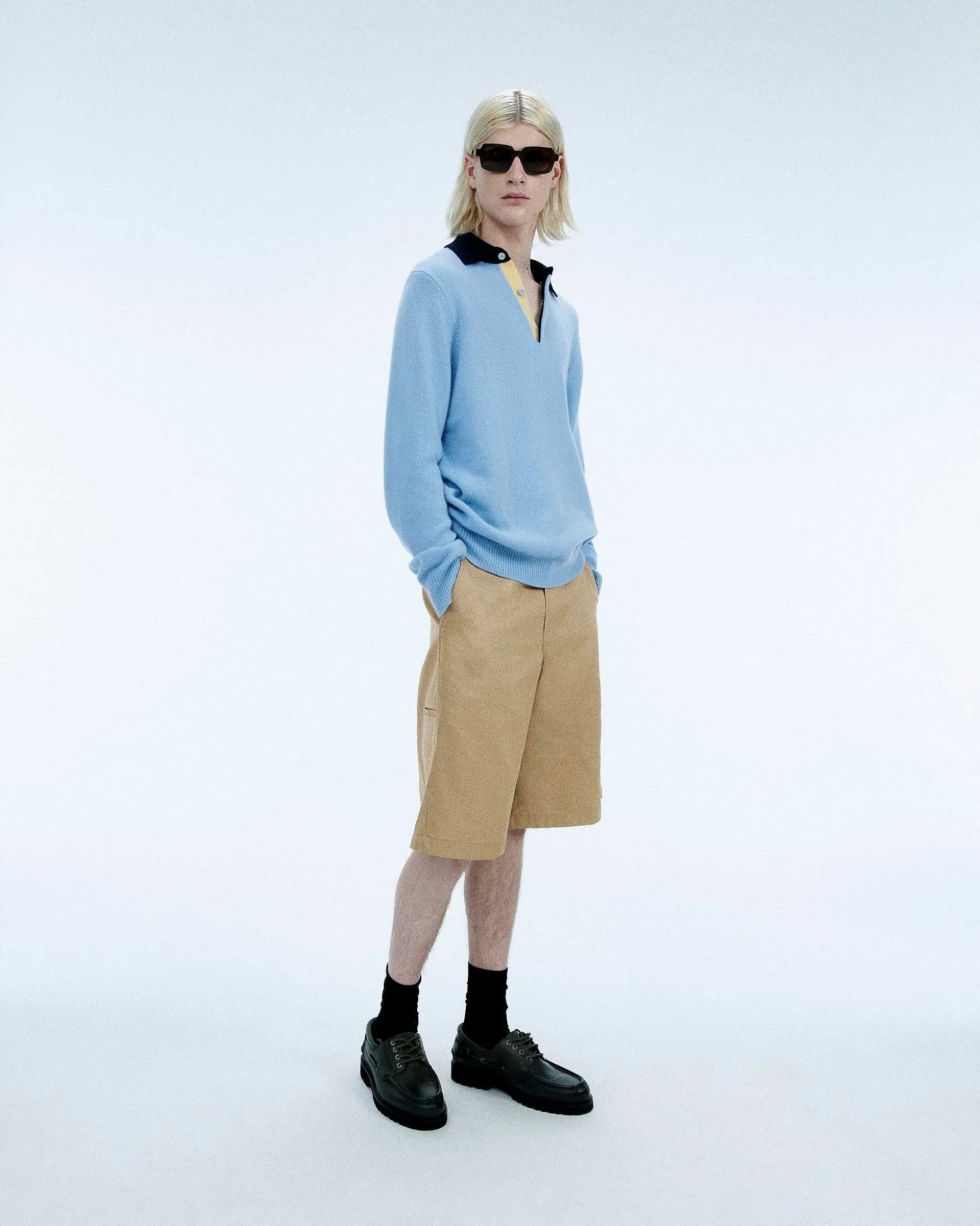 Pull Col Polo Contraste