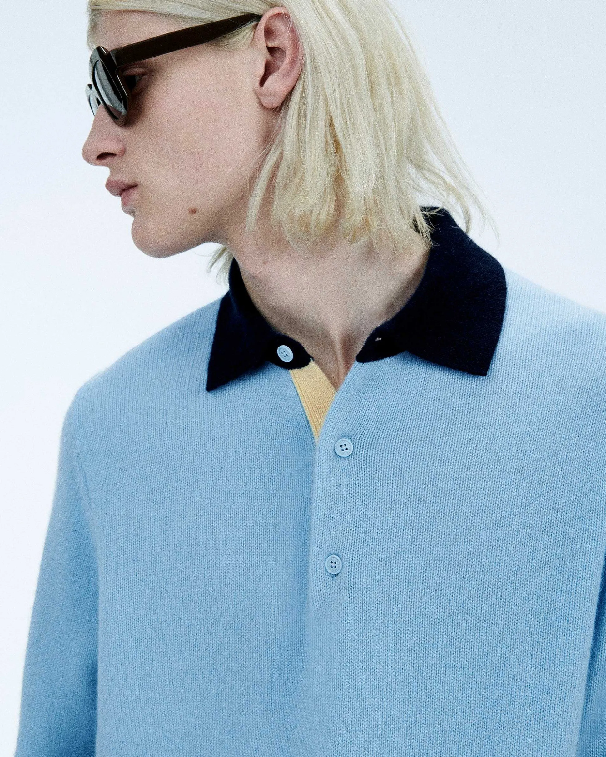 Pull Col Polo Contraste