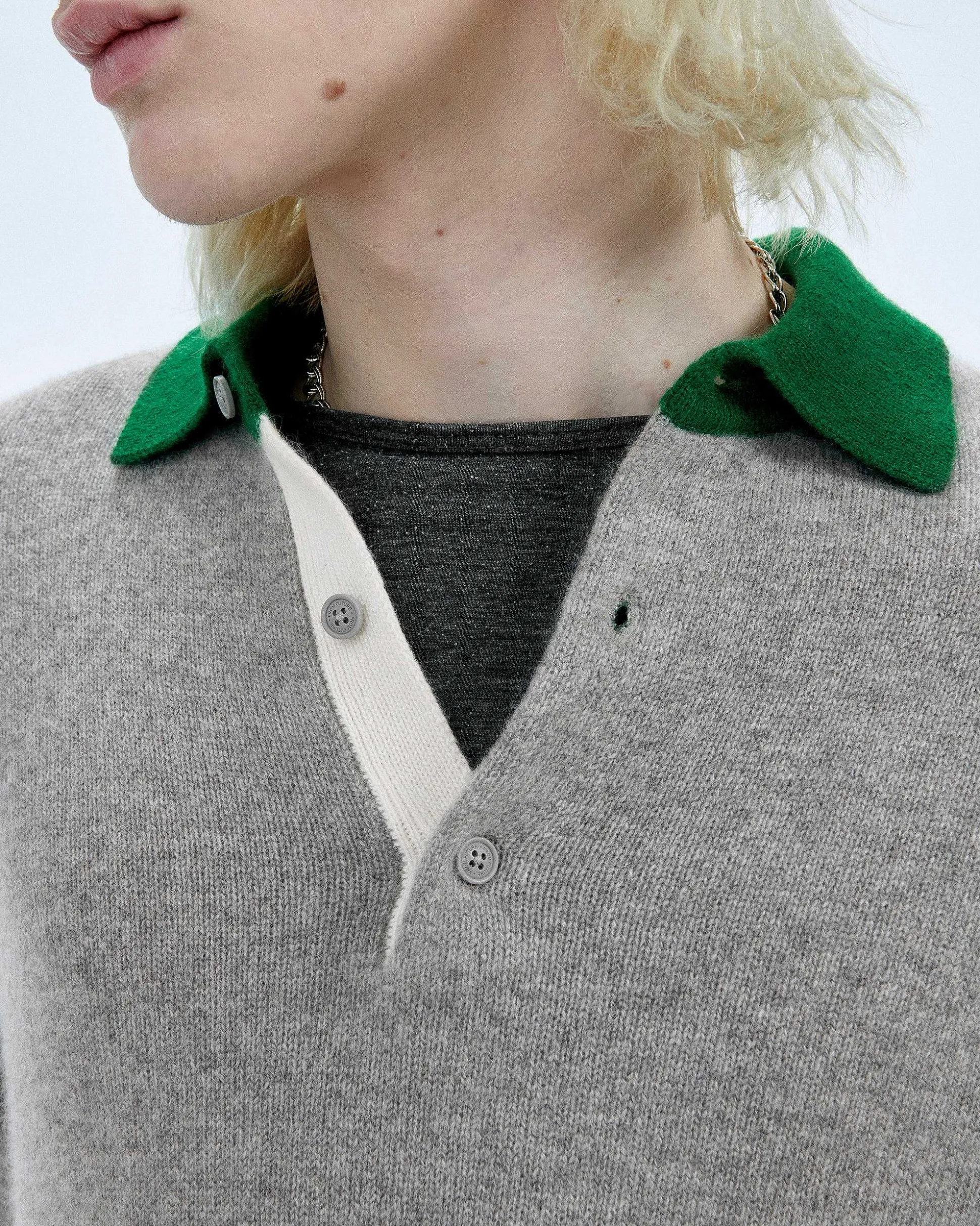 Pull Col Polo Contraste