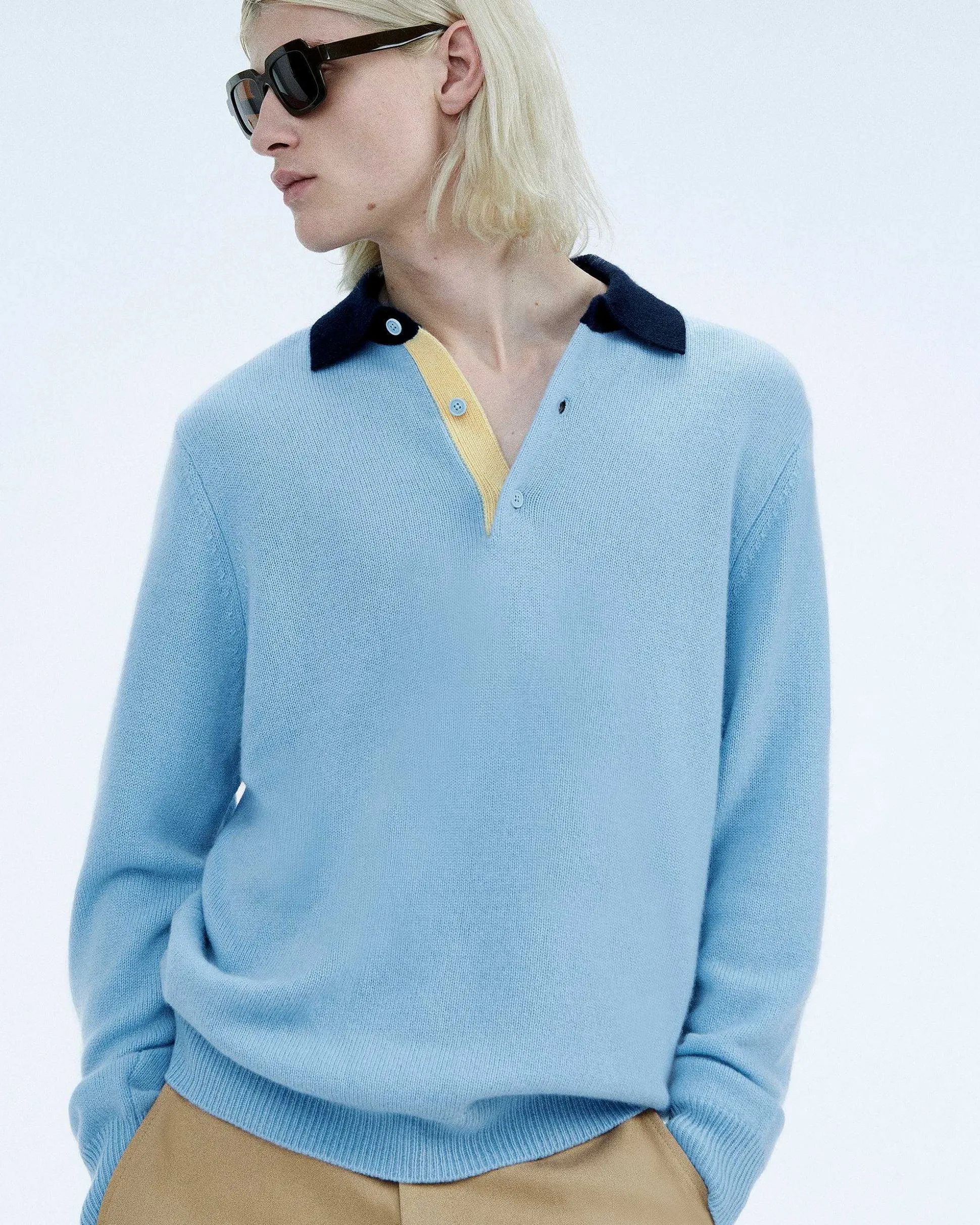 Pull Col Polo Contraste