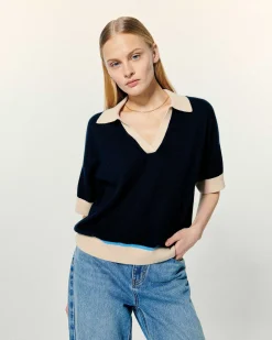 Pull Col Polo Manches Courtes