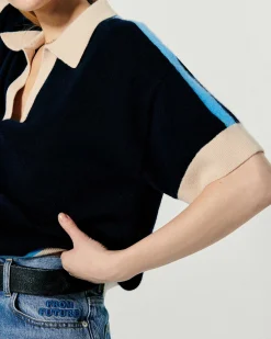 Pull Col Polo Manches Courtes