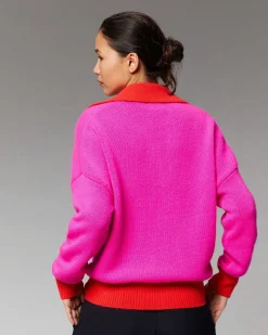 Pull Col Polo Oversize Bicolore