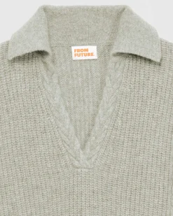 Pull Col Polo Torsades