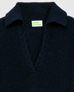 Pull Col Polo Torsades