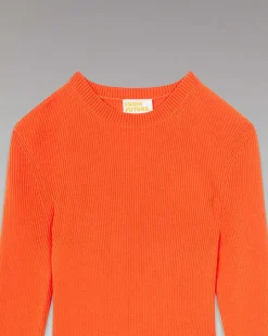 Pull Col Rond A Cotes