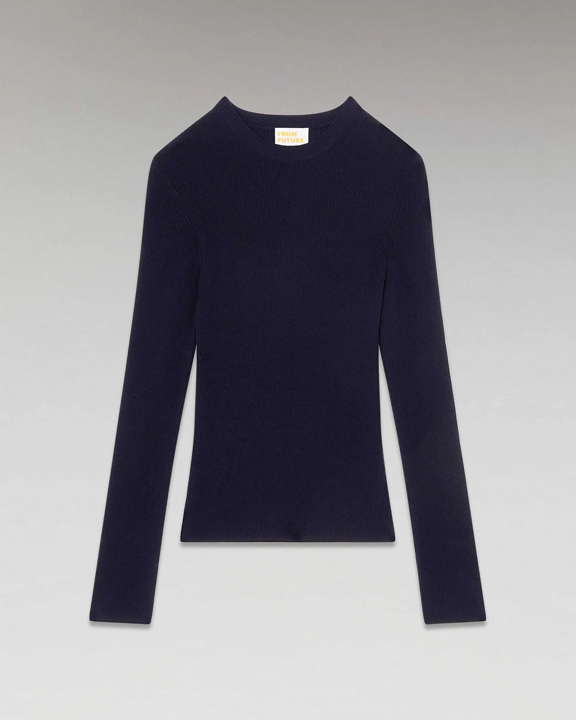 Pull Col Rond A Cotes