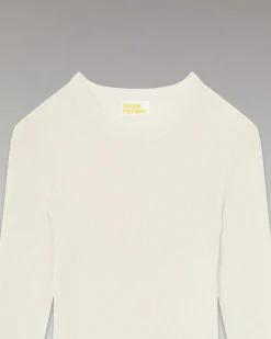 Pull Col Rond A Cotes