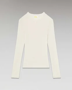 Pull Col Rond A Cotes