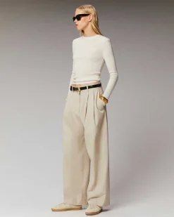 Pull Col Rond A Cotes