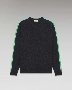 Pull Col Rond Bandes