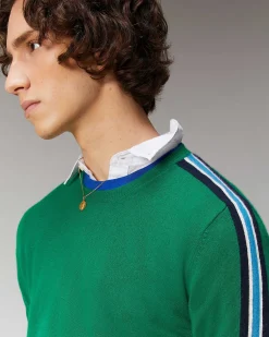 Pull Col Rond Bandes