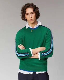 Pull Col Rond Bandes