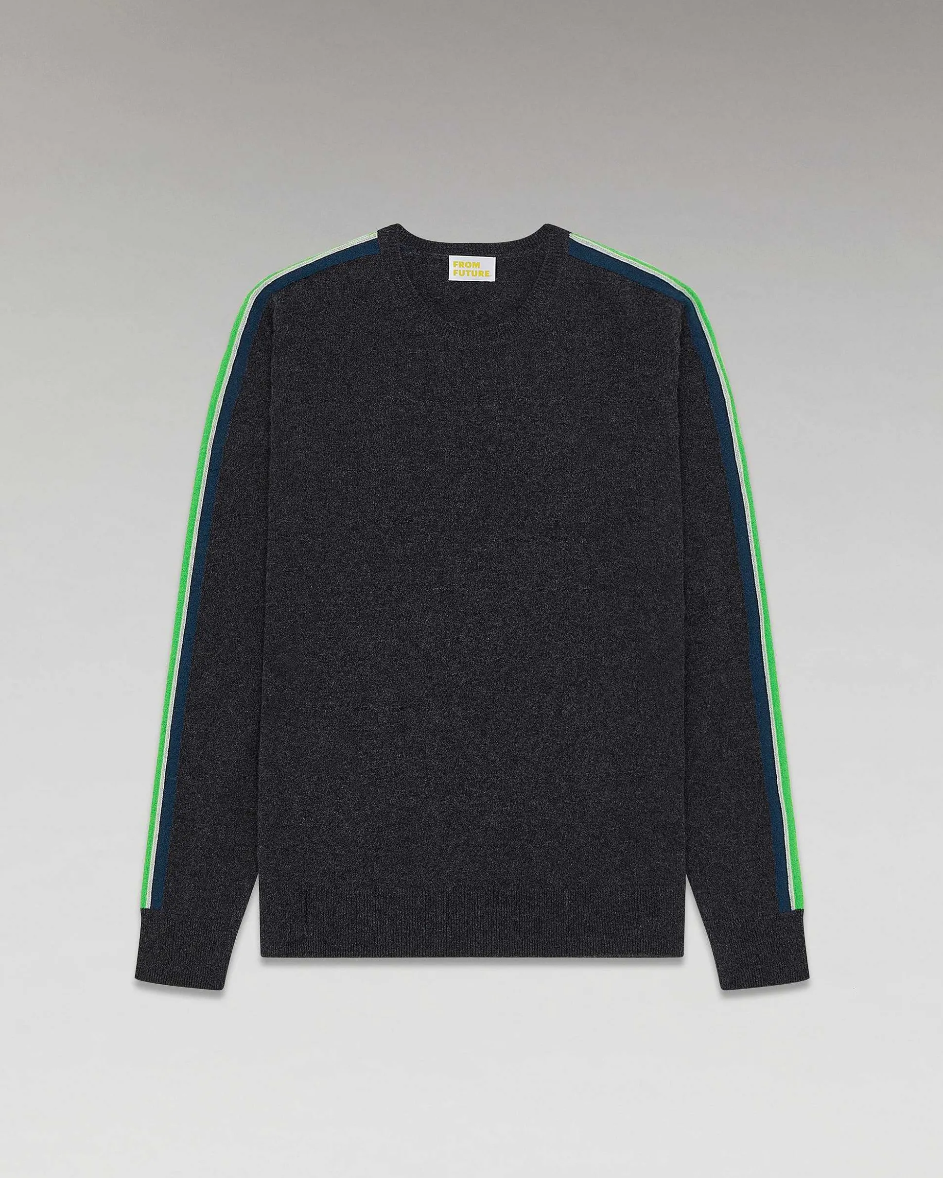 Pull Col Rond Bandes
