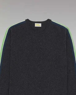 Pull Col Rond Bandes