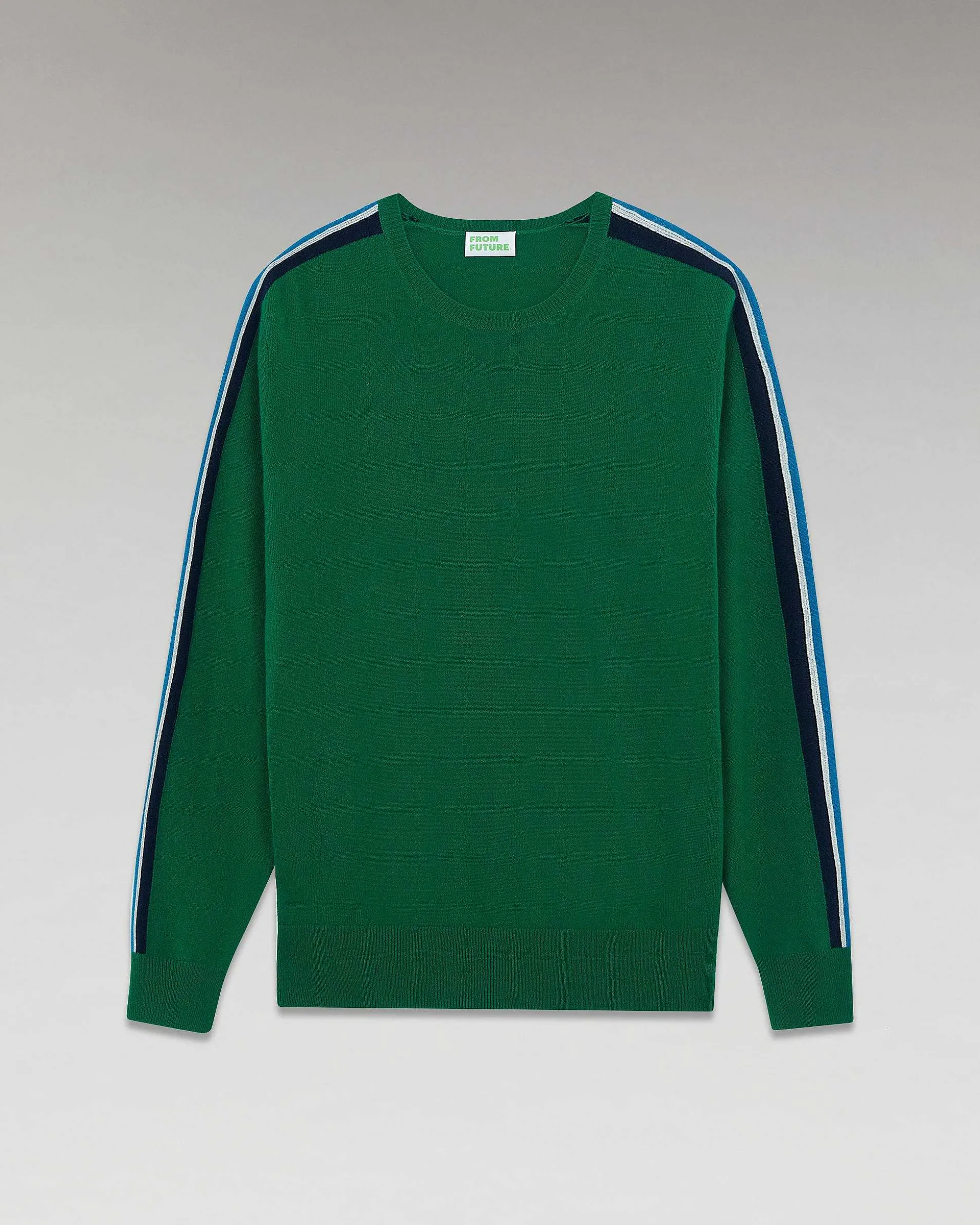 Pull Col Rond Bandes