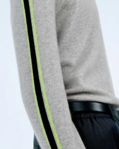 Pull Col Rond Bandes