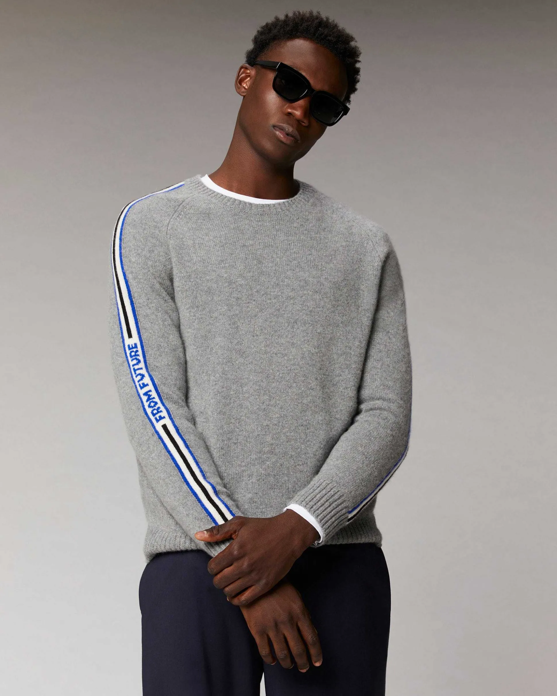 Pull Col Rond Bandes Future