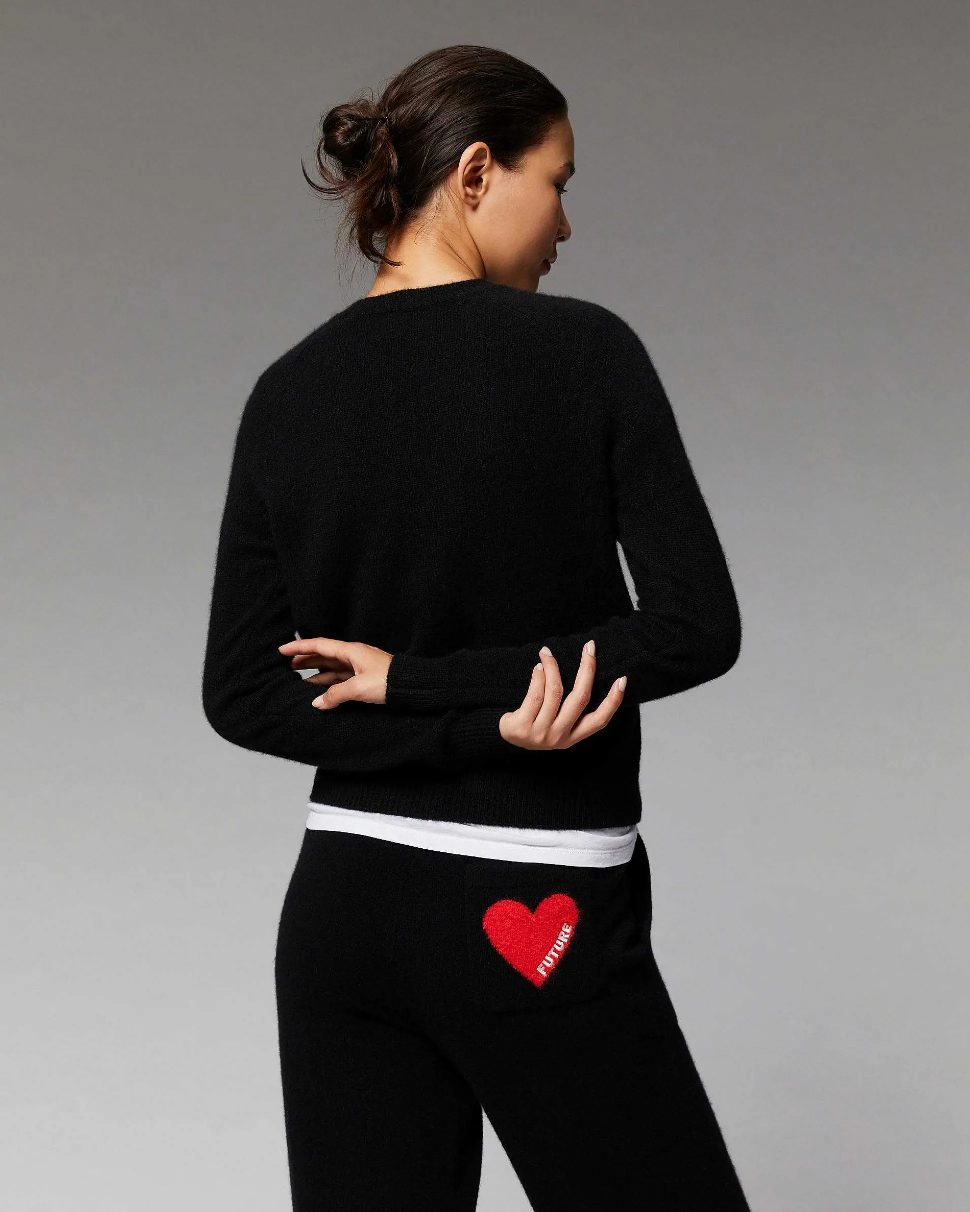 Pull Col Rond Bandes Multico Raglan