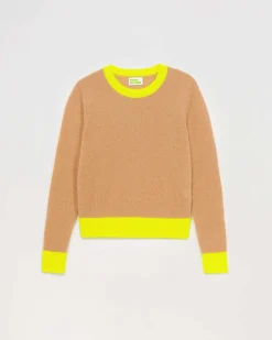 Pull Col Rond Bicolore Leger