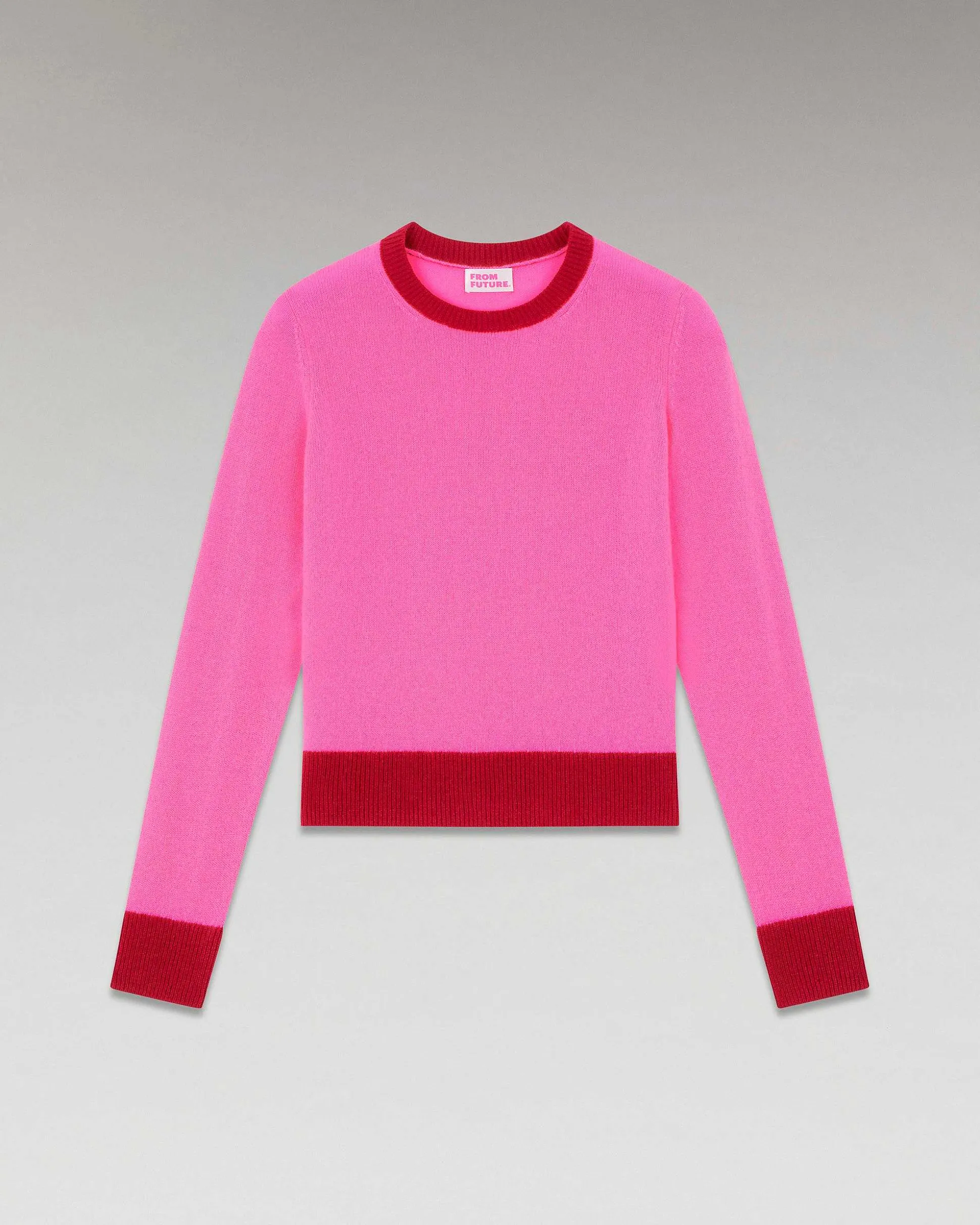 Pull Col Rond Bicolore Leger