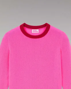 Pull Col Rond Bicolore Leger