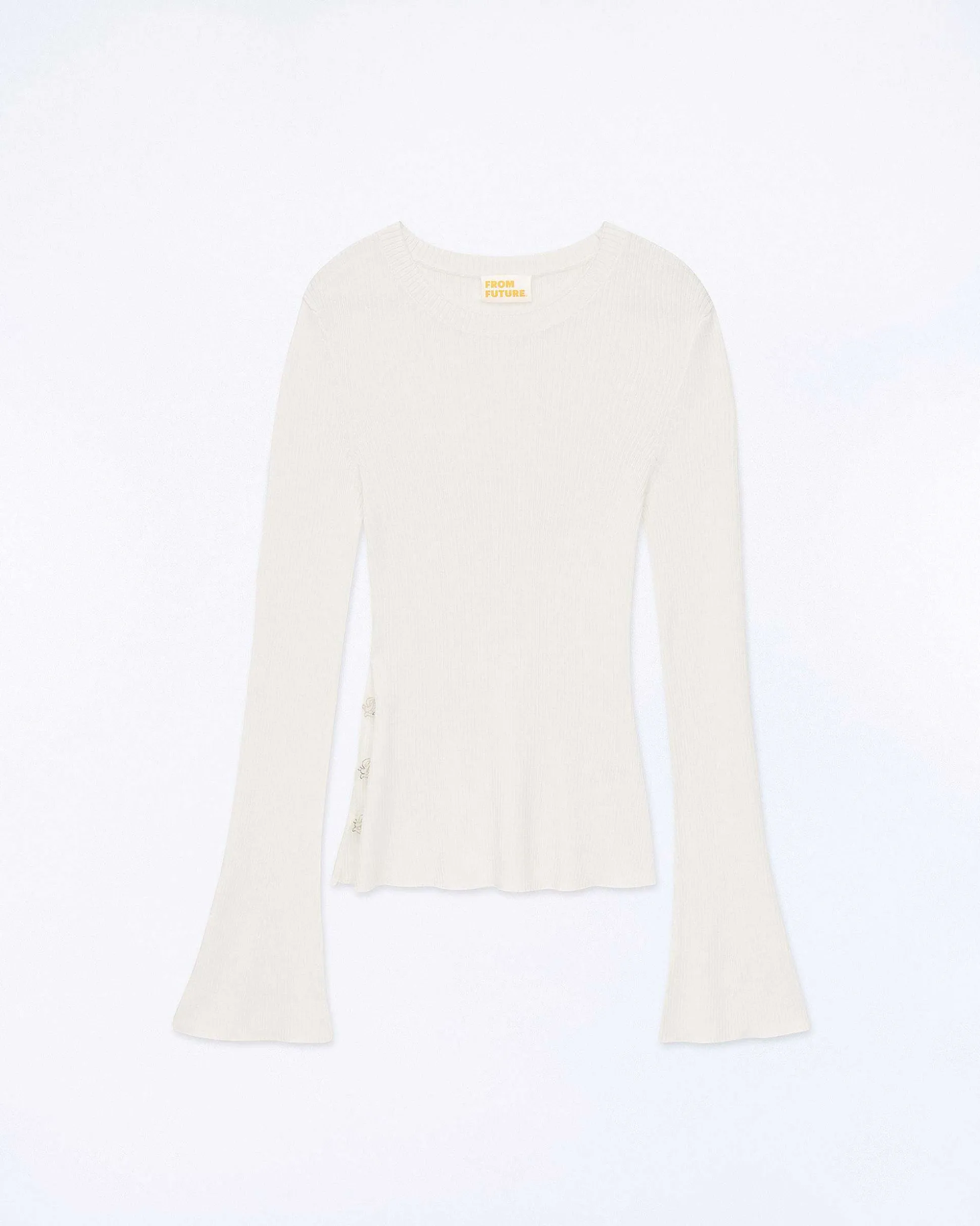 Pull Col Rond Bijoux Cotes