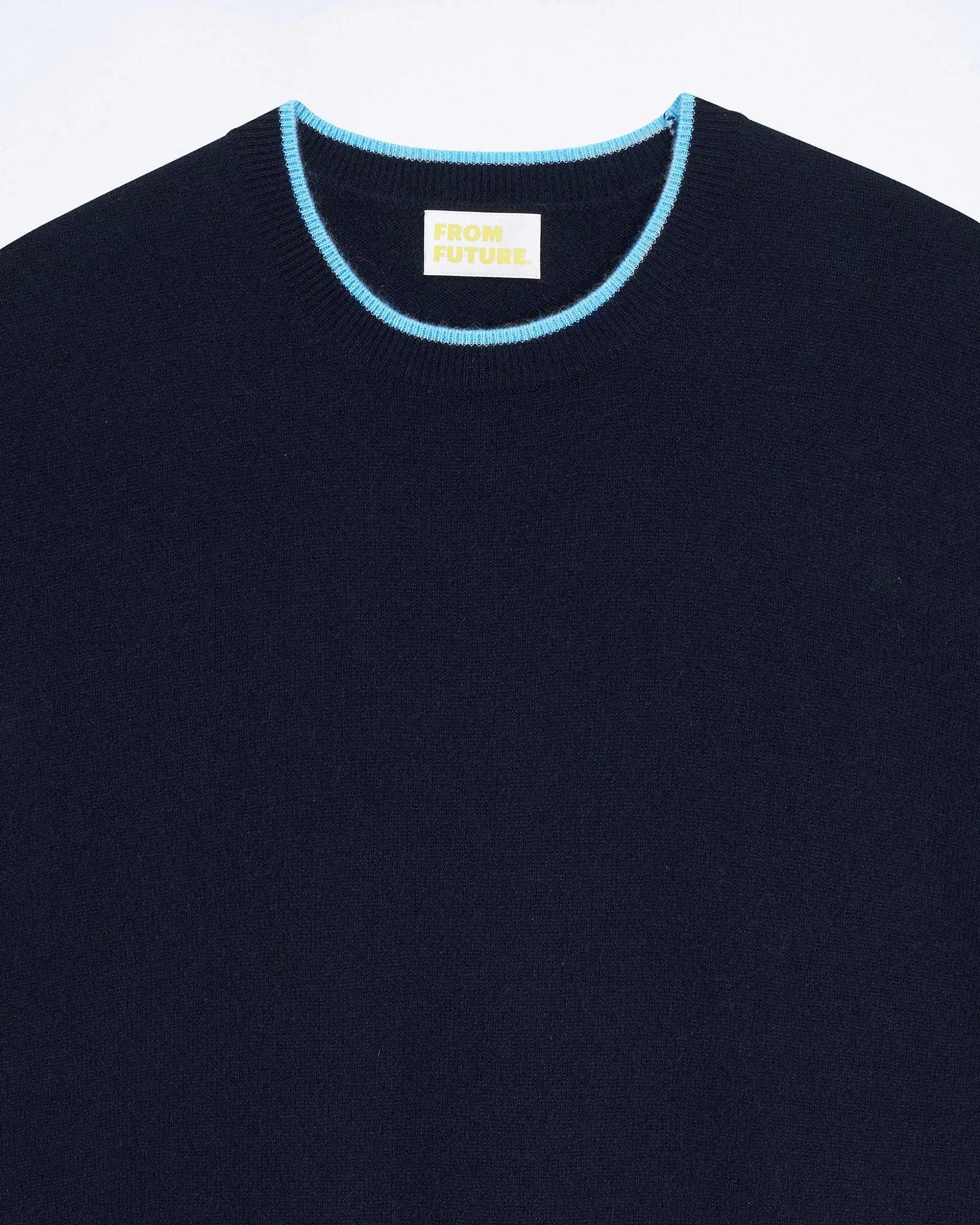 Pull Col Rond Bord Contraste