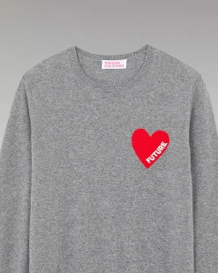 Pull Col Rond Coeur