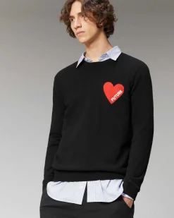 Pull Col Rond Coeur