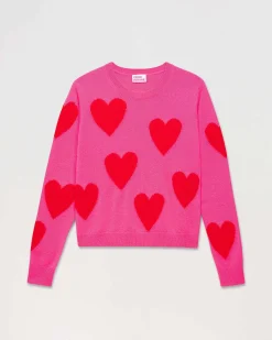 Pull Col Rond Coeur All-Over Light