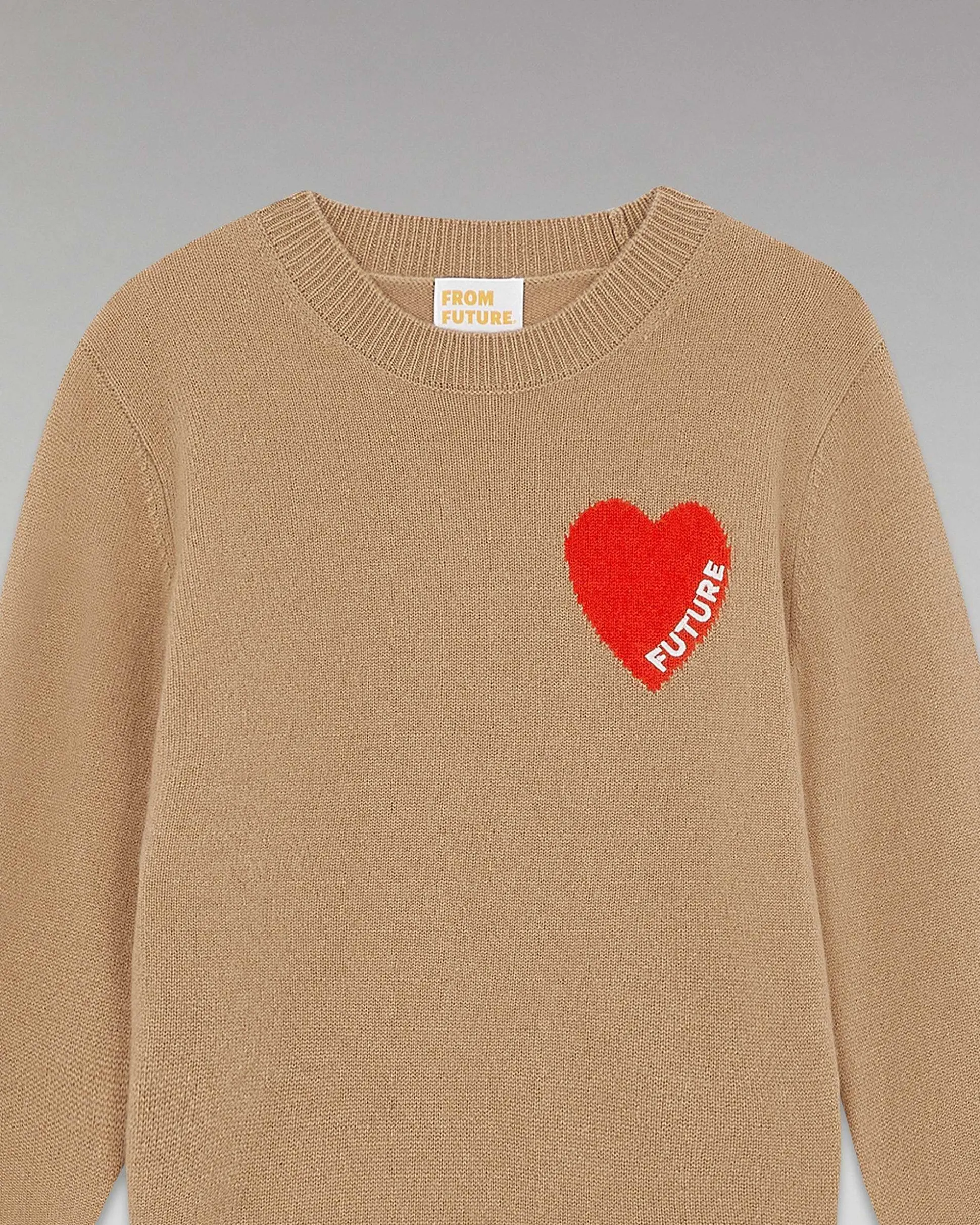 Pull Col Rond Coeur Leger