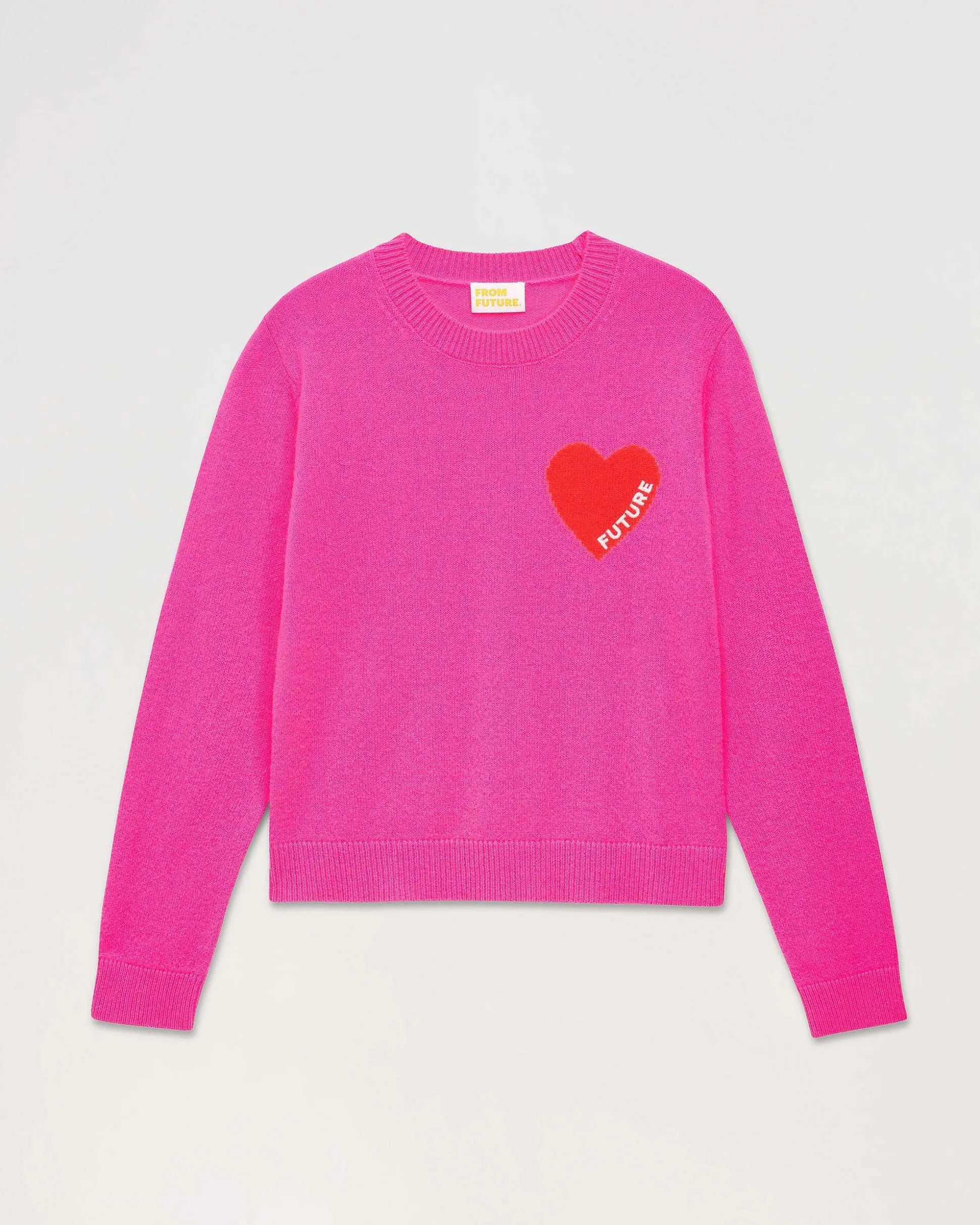 Pull Col Rond Coeur Leger