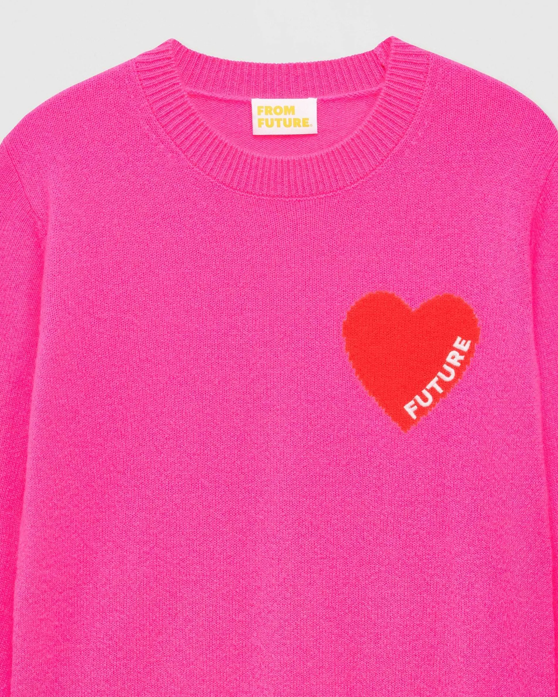 Pull Col Rond Coeur Leger