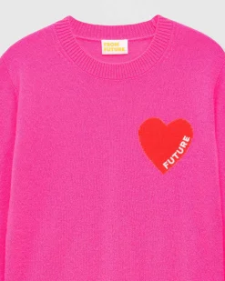 Pull Col Rond Coeur Leger