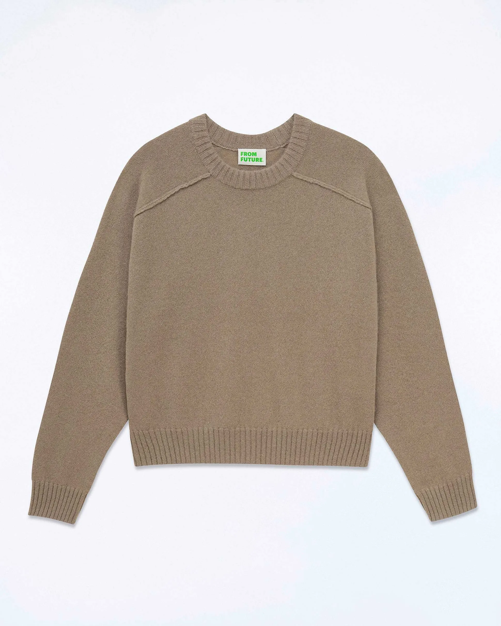 Pull Col Rond Coutures Apparentes