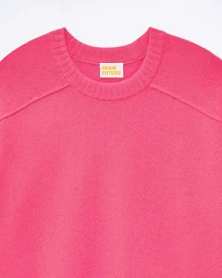 Pull Col Rond Coutures Apparentes