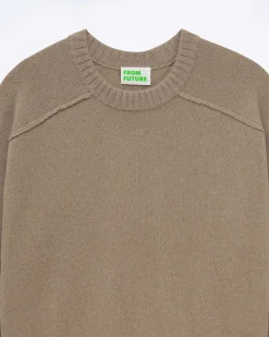 Pull Col Rond Coutures Apparentes