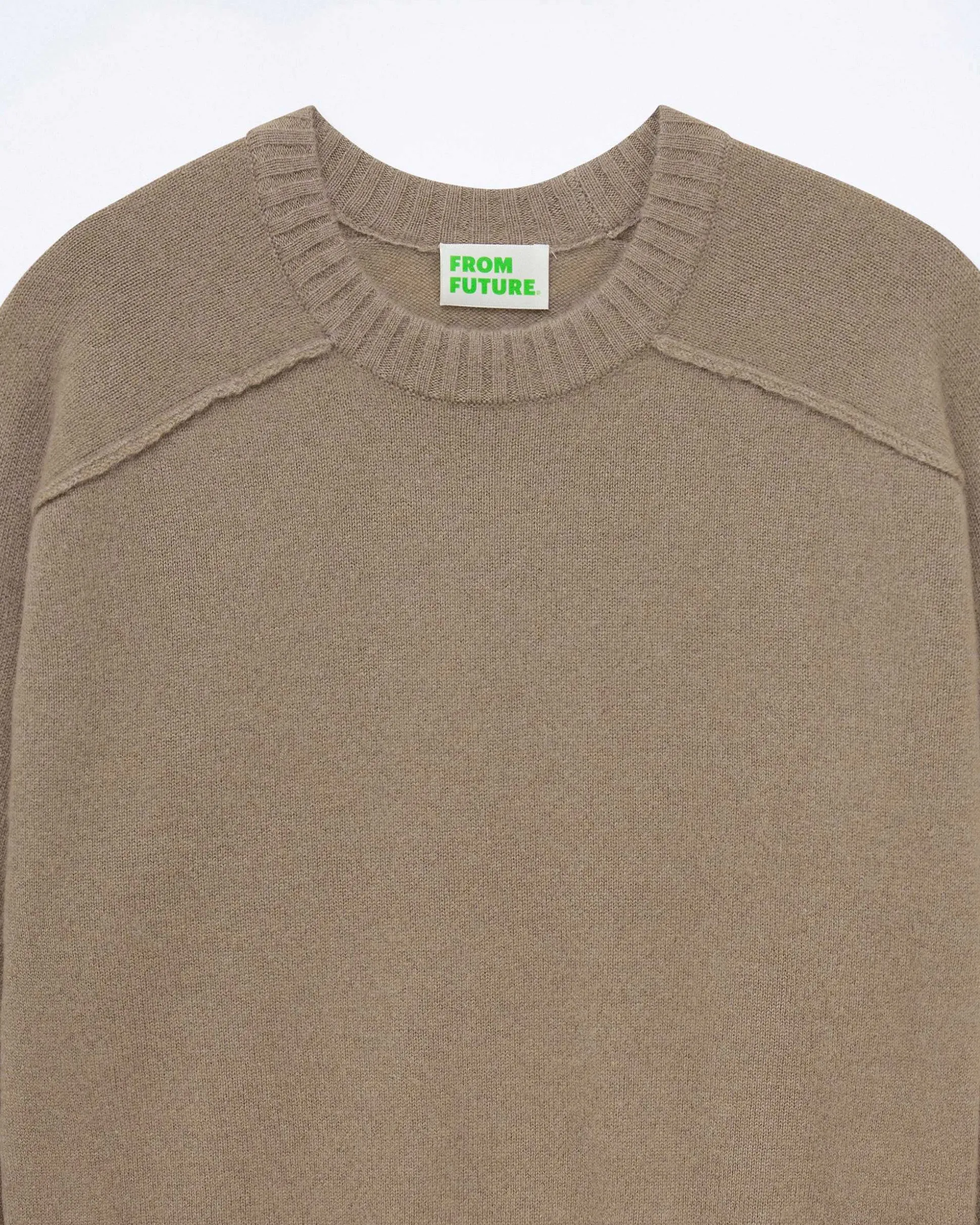 Pull Col Rond Coutures Apparentes