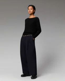 Pull Col Rond Dos Nu Leger