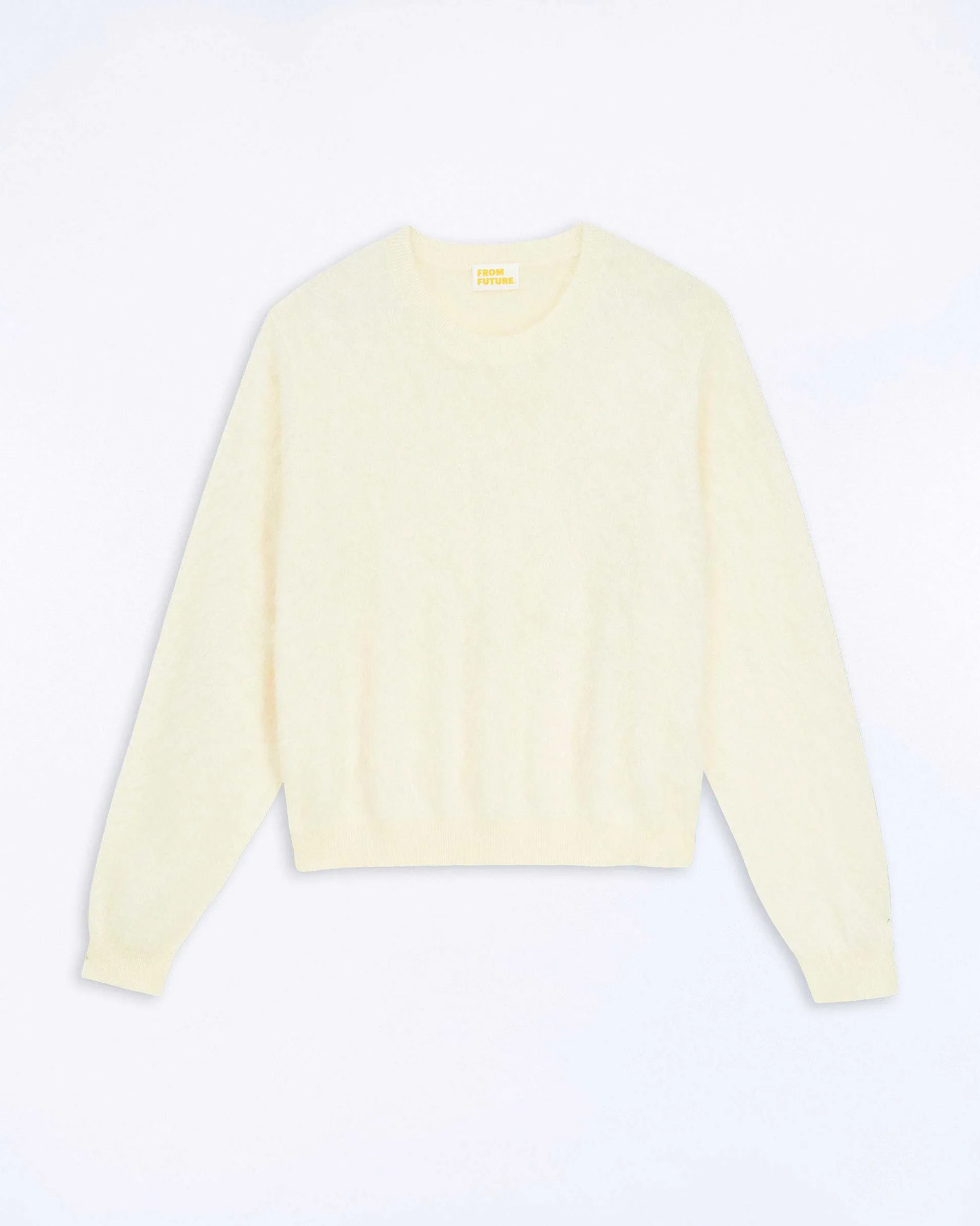 Pull Col Rond En Cachemire Brosse