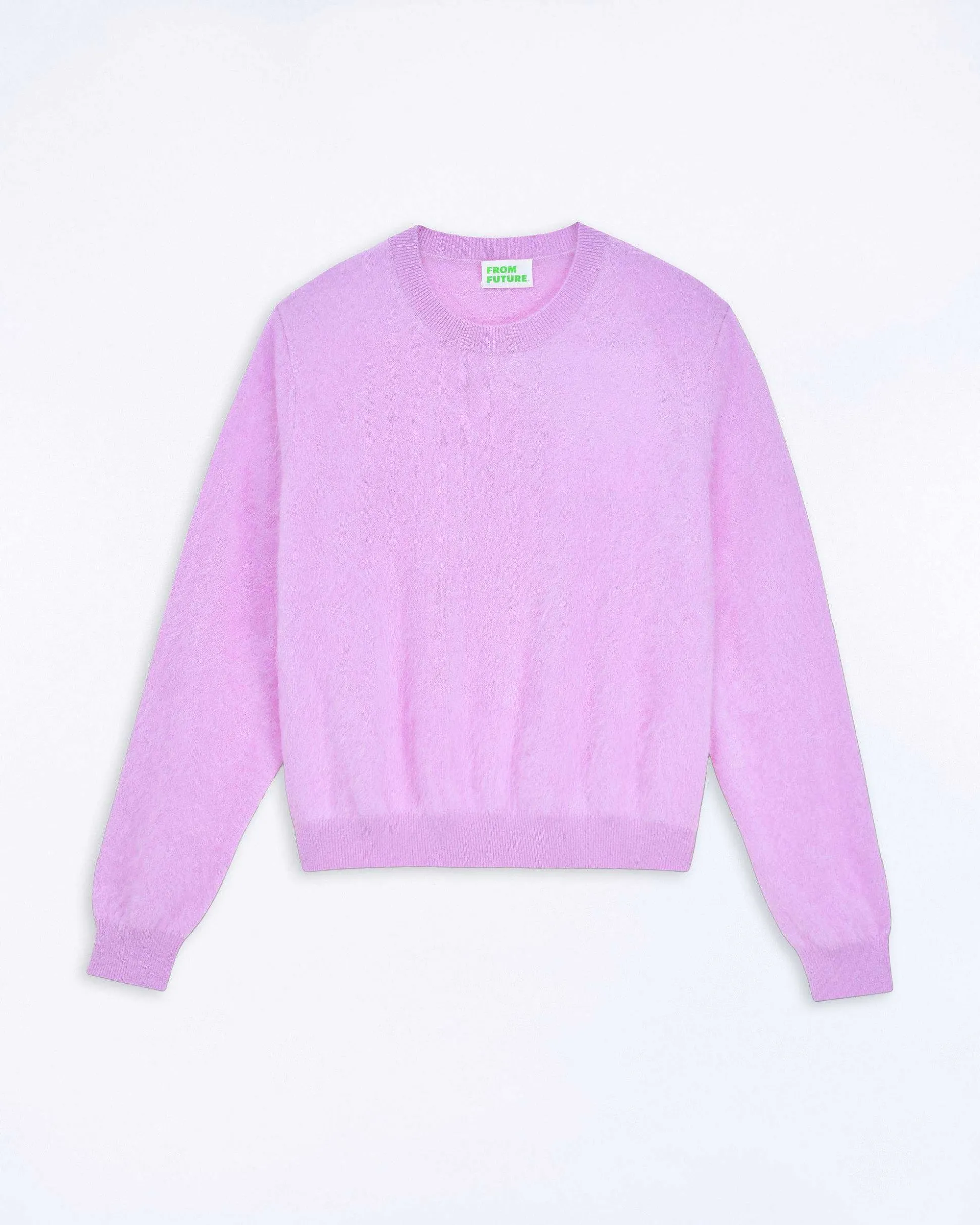 Pull Col Rond En Cachemire Brosse