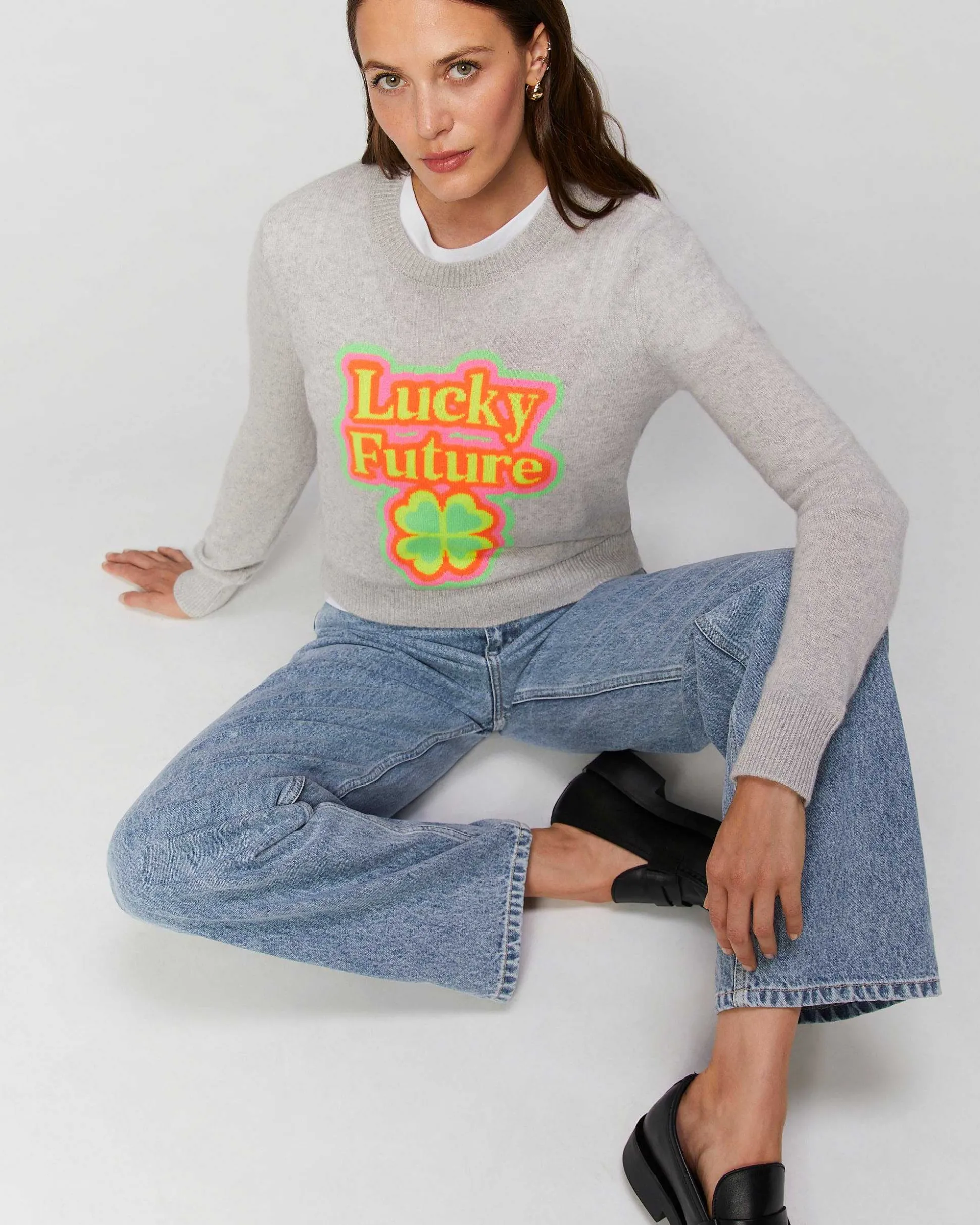 Pull Col Rond Lucky Future Leger