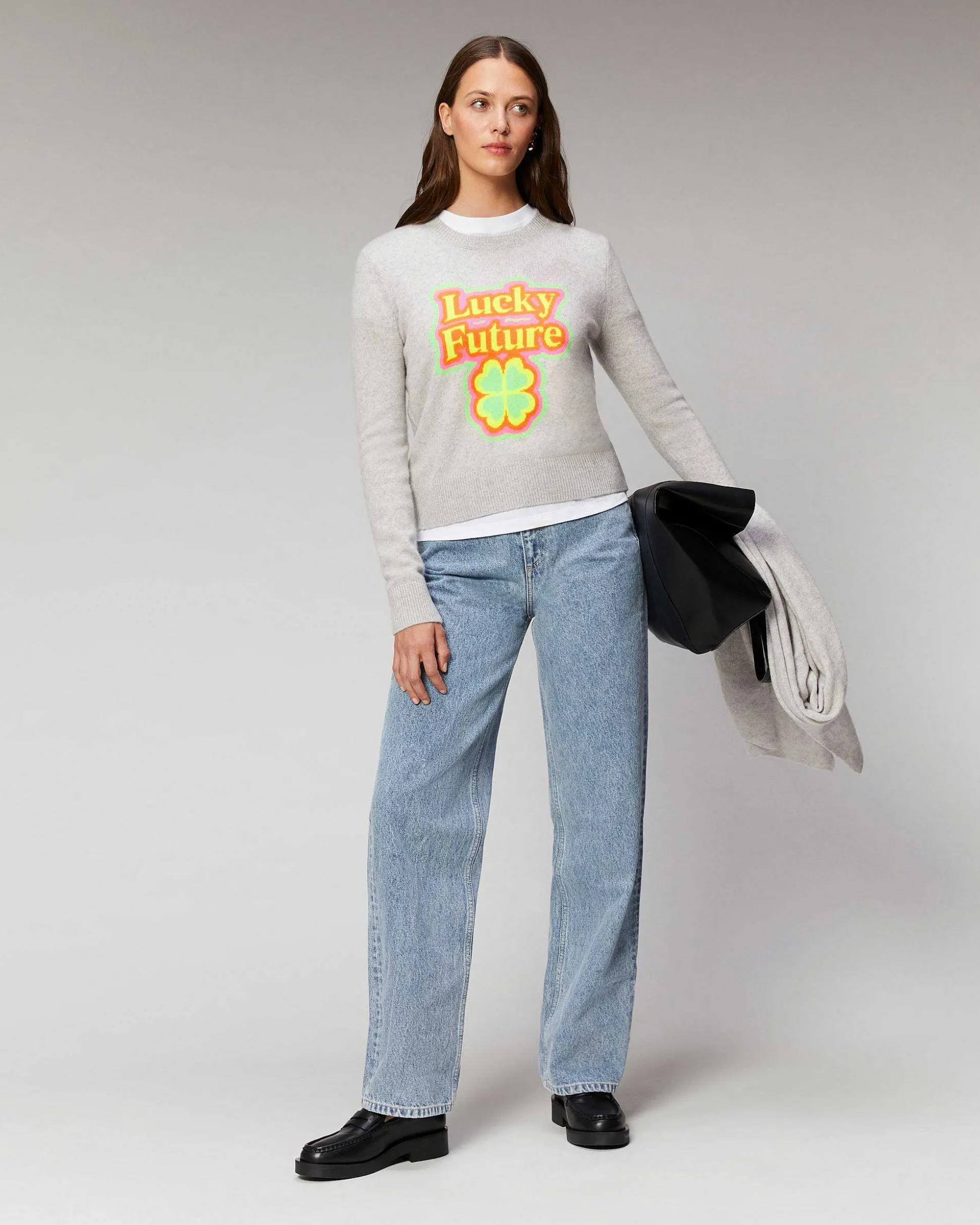 Pull Col Rond Lucky Future Leger