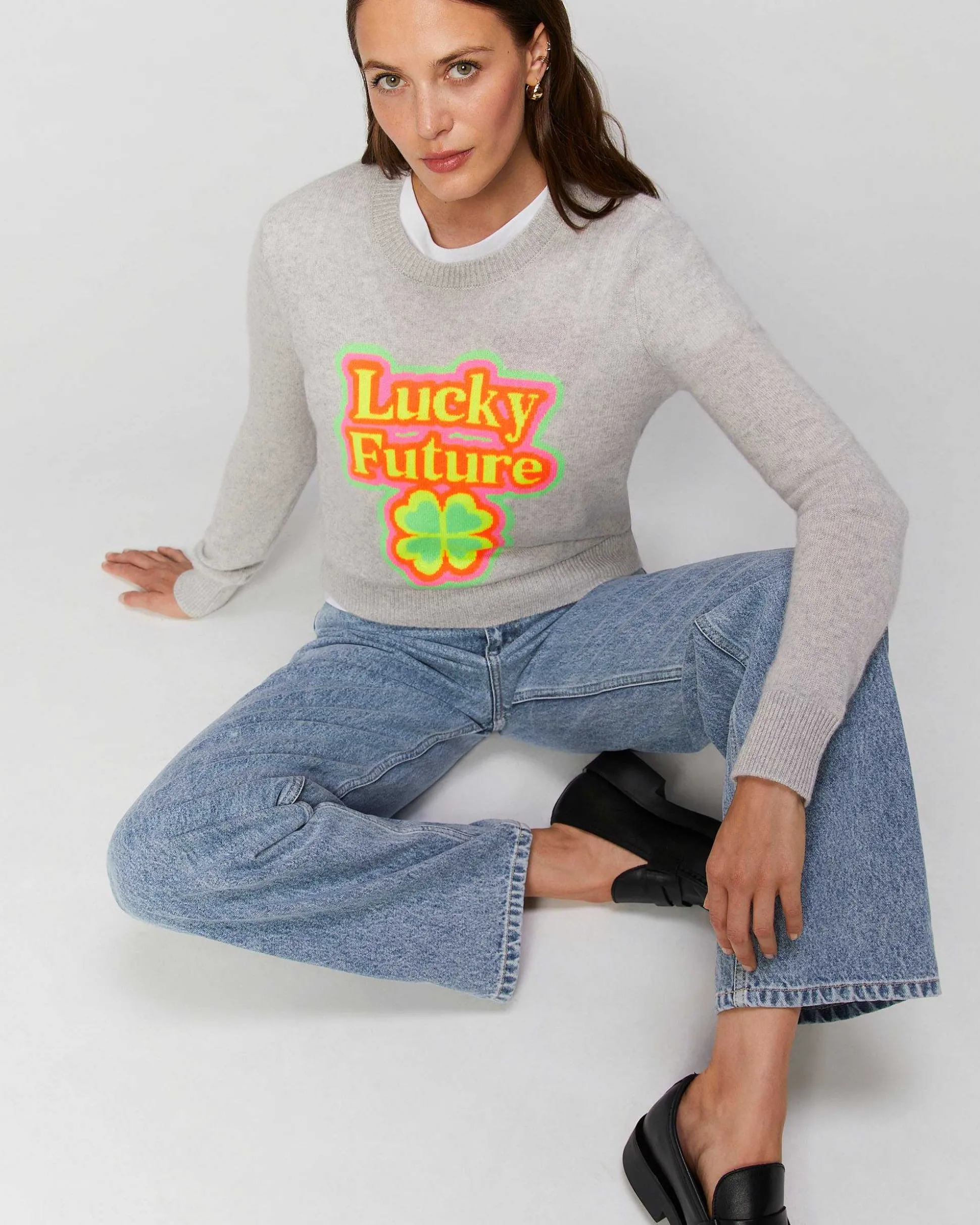 Pull Col Rond Lucky Future Leger