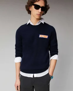 Pull Col Rond Motif Future